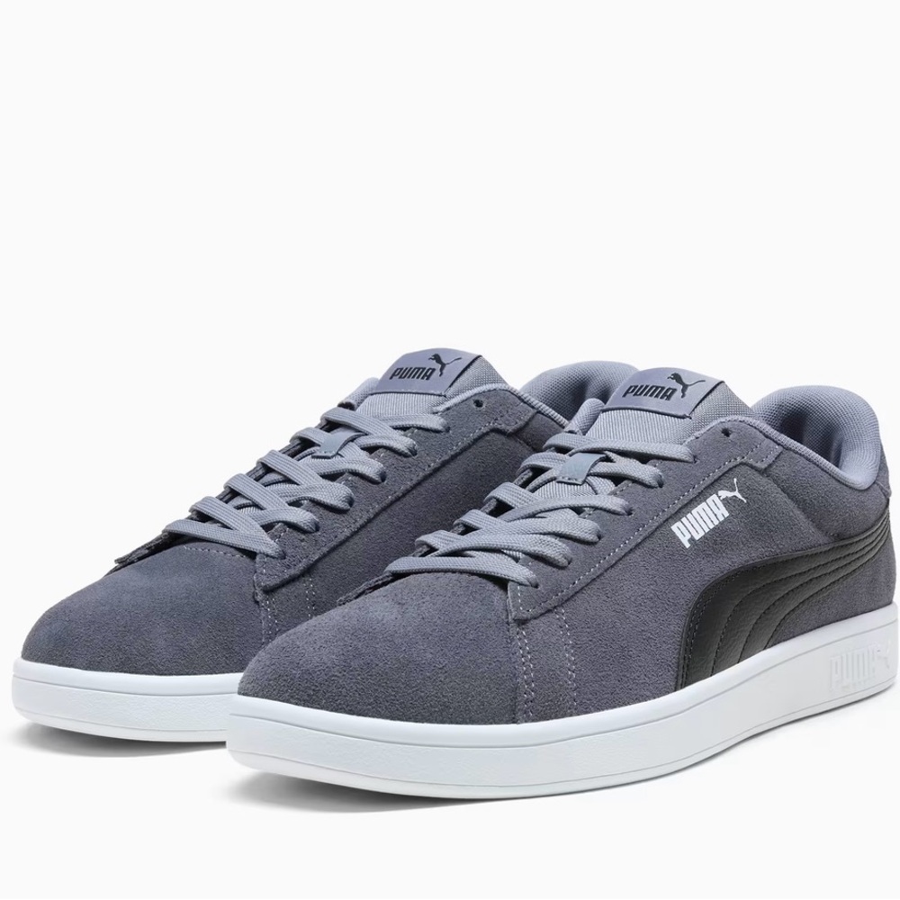 Puma Gray Suede Sneakers